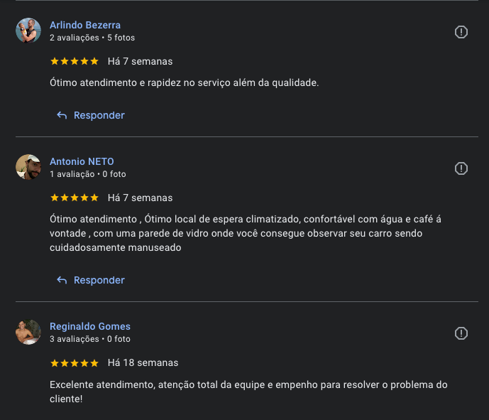 Avaliação de cliente 4